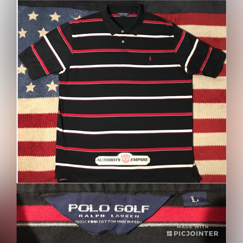 Vintage Ralph Lauren Pima Polo Golf Shirt L P wing stadium Beach Rlx Sail Rlpc X